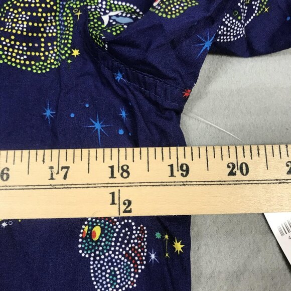 Disney Button Front Shirt Mens Small Navy Parade Camp 50th Anniversary Short - Picture 4 of 8